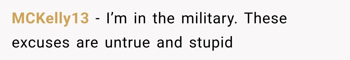 Wedding Guest Shouts Drug Accusations During Vows, Then His Wife Calls the Groom Mentally Ill MCKelly13 − I’m in the military. These excuses are untrue and stupid