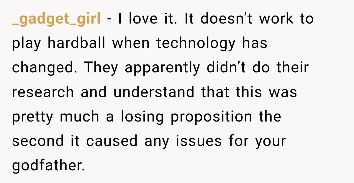 _gadget_girl − I love it. It doesn’t work to play hardball when technology has changed. They apparently didn’t do their research and understand that this was pretty much a losing...