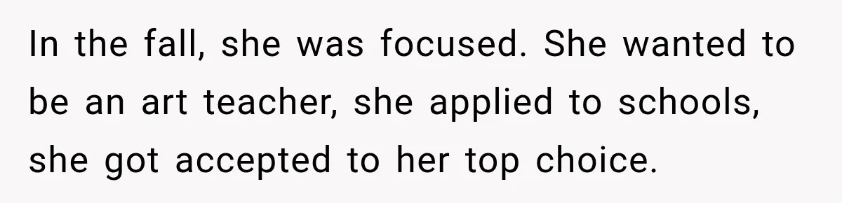 My Daughter Turned 18—Then Disappeared Two Days Later. I Never Imagined Parenthood Could Change Overnight. In the fall, she was focused. She wanted to be an art teacher, she applied to schools, she got accepted to her top choice.