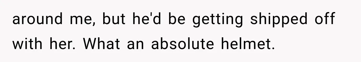 MIL Holds a Months-Long Grudge and Takes It Out on the Bride’s Family at the Wedding around me, but he'd be getting shipped off with her. What an absolute helmet.