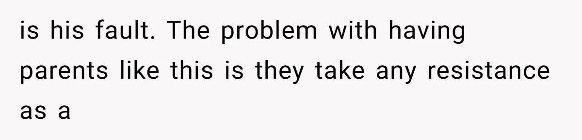 Woman’s Cousin Blames Her for an Unhappy Arranged Marriage After Discovering She Secretly Chose Love is his fault. The problem with having parents like this is they take any resistance as a