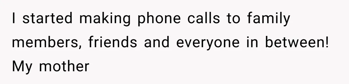 Sister-In-Law Tries to Hijack a Halloween Vow Renewal, Then Gets Locked Out of the Venue I started making phone calls to family members, friends and everyone in between! My mother