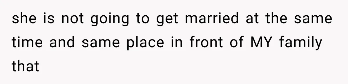 Sister-In-Law Tries to Hijack a Halloween Vow Renewal, Then Gets Locked Out of the Venue she is not going to get married at the same time and same place in front of MY family that