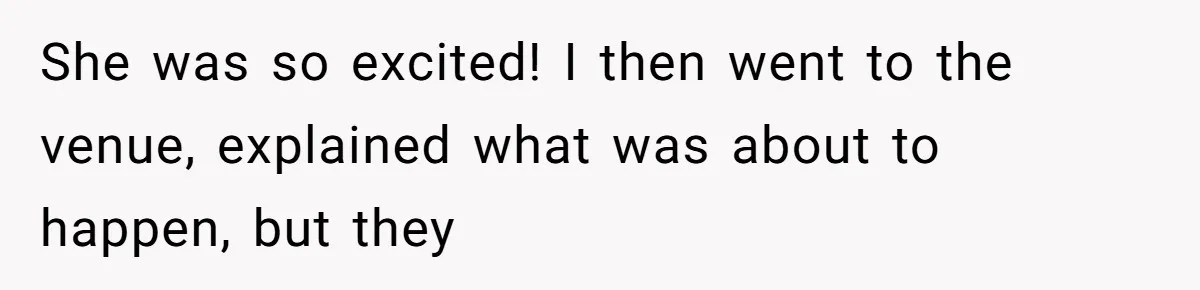 Sister-In-Law Tries to Hijack a Halloween Vow Renewal, Then Gets Locked Out of the Venue She was so excited! I then went to the venue, explained what was about to happen, but they