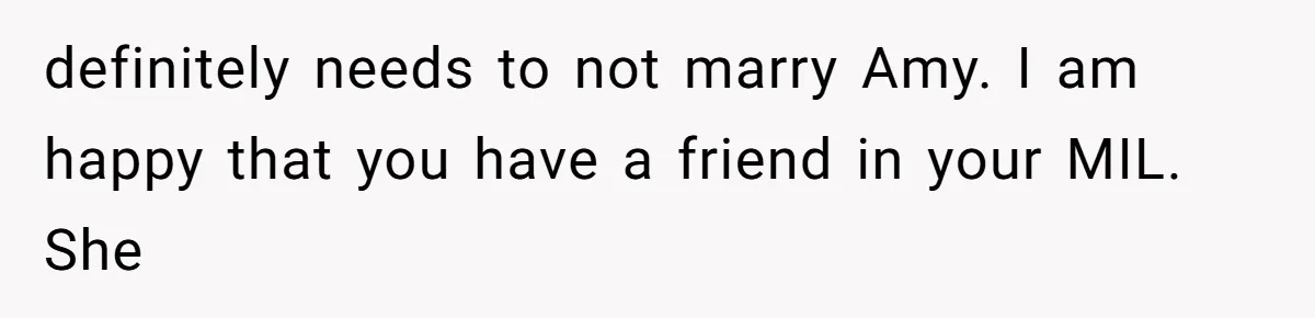 Sister-In-Law Tries to Hijack a Halloween Vow Renewal, Then Gets Locked Out of the Venue definitely needs to not marry Amy. I am happy that you have a friend in your MIL. She