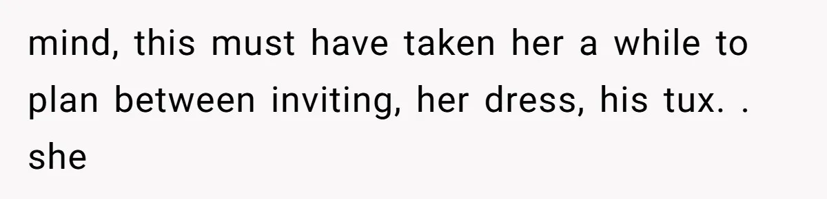 Sister-In-Law Tries to Hijack a Halloween Vow Renewal, Then Gets Locked Out of the Venue mind, this must have taken her a while to plan between inviting, her dress, his tux. . she