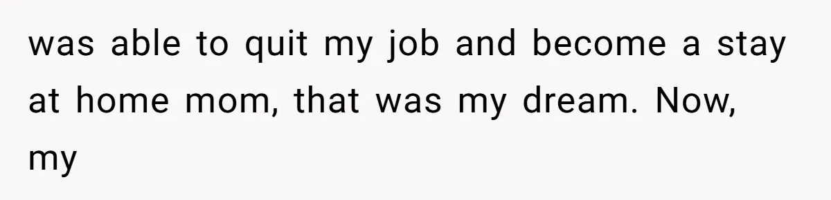 Twin Brother Refuses to Meet Her Husband for 15 Years, Then Demands His Money was able to quit my job and become a stay at home mom, that was my dream. Now, my