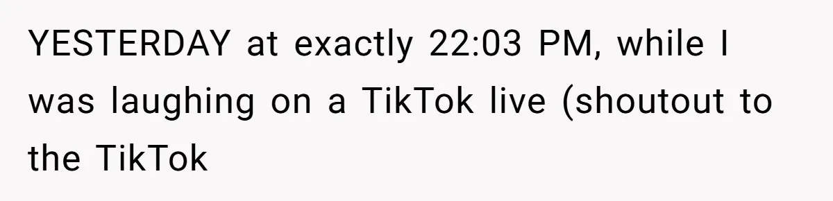 Woman Refuses Fiancée’s Apology After She Turns a 10-Year Friendship Into a Midnight Interrogation YESTERDAY at exactly 22:03 PM, while I was laughing on a TikTok live (shoutout to the TikTok