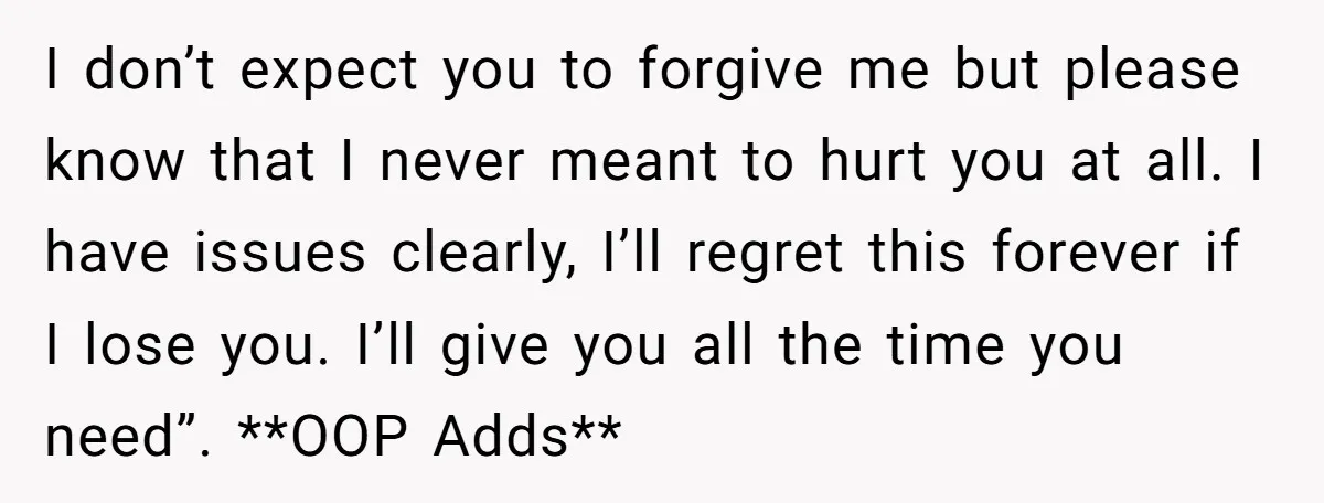 She Thought Her Boyfriend and Best Friend Were Sharing a Wild Joke, Until They Actually Slept Together I don’t expect you to forgive me but please know that I never meant to hurt you at all. I have issues clearly, I’ll regret this forever if I lose...