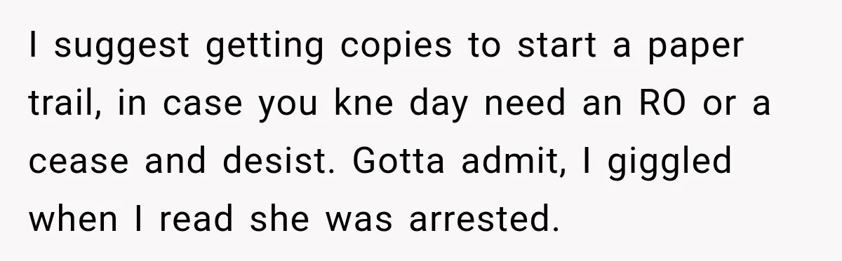Mom Allegedly Calls Police on College Son After He Refuses Her Thanksgiving Demand I suggest getting copies to start a paper trail, in case you kne day need an RO or a cease and desist. Gotta admit, I giggled when I read she...