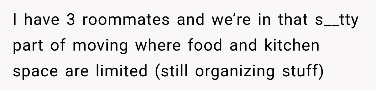 Employee Takes Leftover Olive Garden Breadsticks Home, Then the Office Launches an Investigation I have 3 roommates and we’re in that s__tty part of moving where food and kitchen space are limited (still organizing stuff)