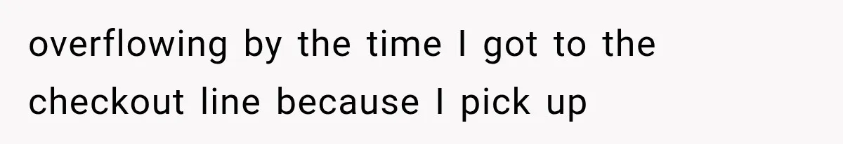 Woman Keeps Touching Stranger’s Groceries After Being Told No, Then Gets Called Out at Checkout overflowing by the time I got to the checkout line because I pick up