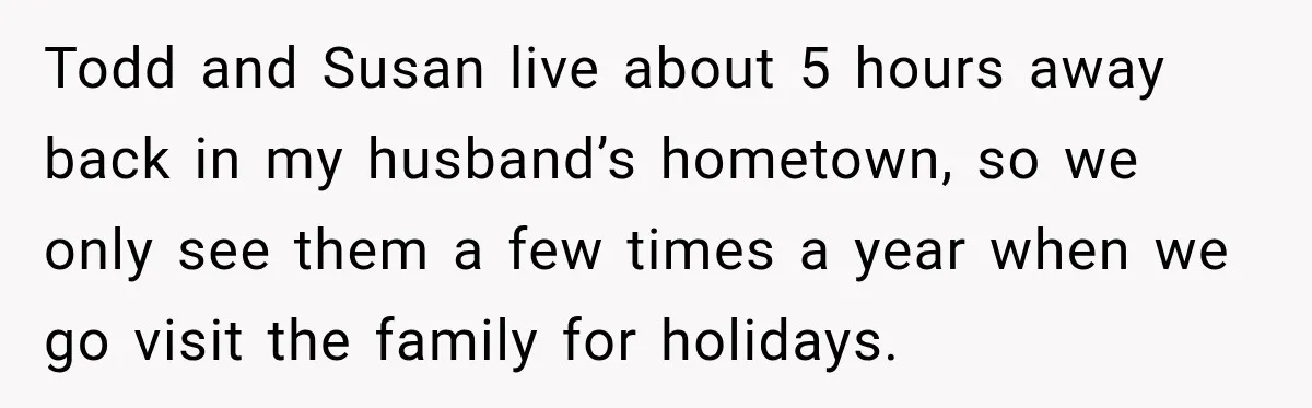Todd and Susan live about 5 hours away back in my husband’s hometown, so we only see them a few times a year when we go visit the family for...
