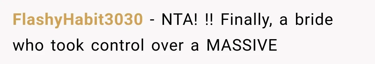 FlashyHabit3030 − NTA! !! Finally, a bride who took control over a MASSIVE