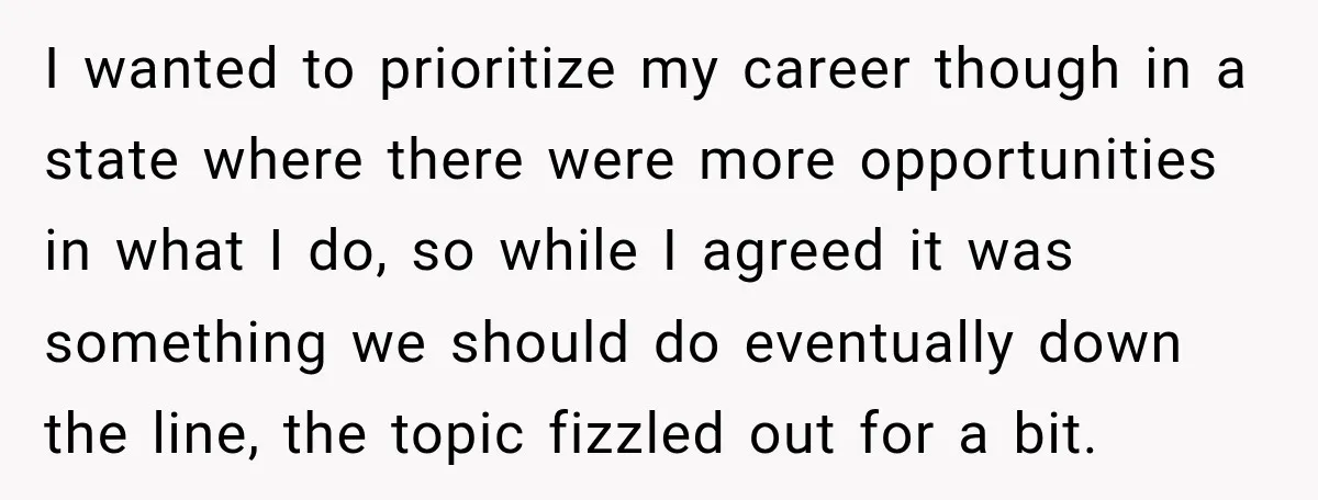 Her Ex Married Someone Else Just Months After Their Breakup, and Years Later She Still Couldn’t Stop Comparing Herself I wanted to prioritize my career though in a state where there were more opportunities in what I do, so while I agreed it was something we should do eventually...
