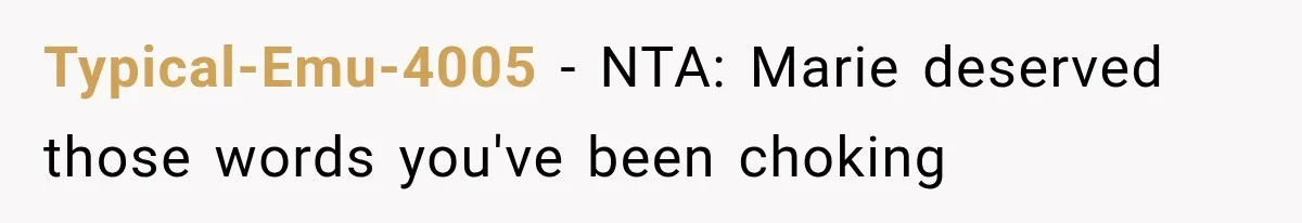 Typical-Emu-4005 − NTA: Marie deserved those words you've been choking
