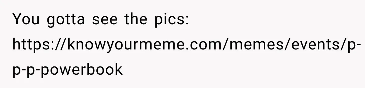 You gotta see the pics: https://knowyourmeme.com/memes/events/p-p-p-powerbook