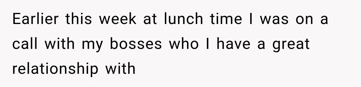 Wife Crawls Into Video Meeting, But Husband Turns Awkward Moment Into Comedy Gold Earlier this week at lunch time I was on a call with my bosses who I have a great relationship with
