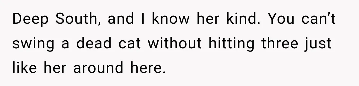 Her MIL Used Her Cancer Diagnosis to Push Religion on Her Husband, So He Finally Ended the Call Deep South, and I know her kind. You can’t swing a dead cat without hitting three just like her around here.