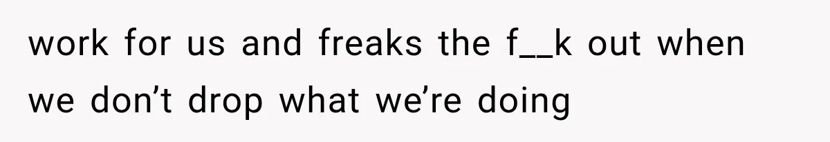 Her MIL Questioned Her Parenting While She Was 8 Months Pregnant, So She Finally Set Boundaries work for us and freaks the f__k out when we don’t drop what we’re doing