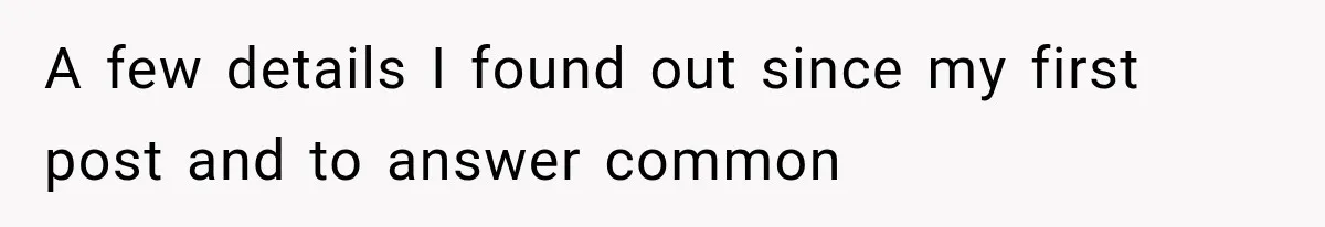A few details I found out since my first post and to answer common