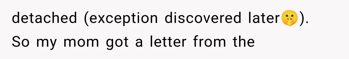 detached (exception discovered later🤫). So my mom got a letter from the