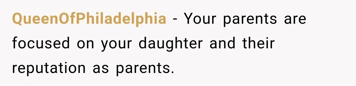 Dad Spends Daughter’s College Fund On Mistress’s BMW, Then Begs Wife For Privacy QueenOfPhiladelphia − Your parents are focused on your daughter and their reputation as parents.