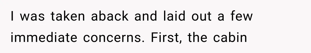 Brother Assumes He Can Use Sister’s Dream Cabin For His Wedding, But She Says No I was taken aback and laid out a few immediate concerns. First, the cabin