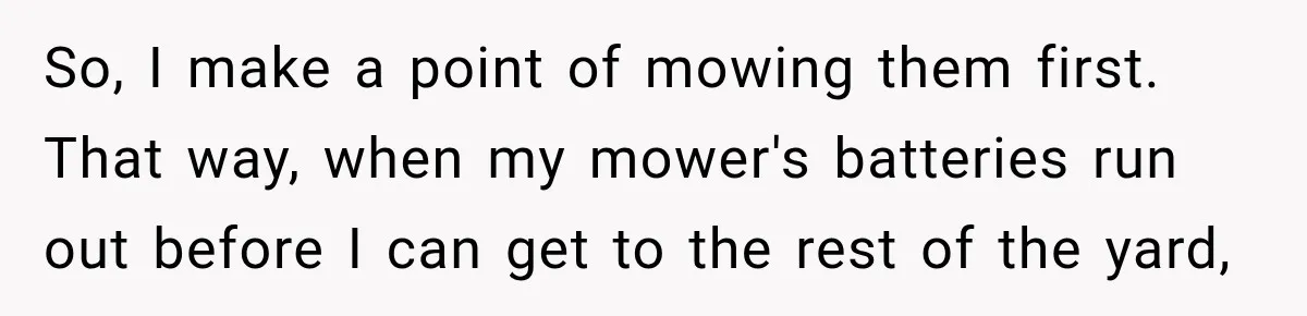 Woman Refuses to Pick Up After Her Dog, Then Her License Plate Makes the Excuse Much Harder So, I make a point of mowing them first. That way, when my mower's batteries run out before I can get to the rest of the yard,