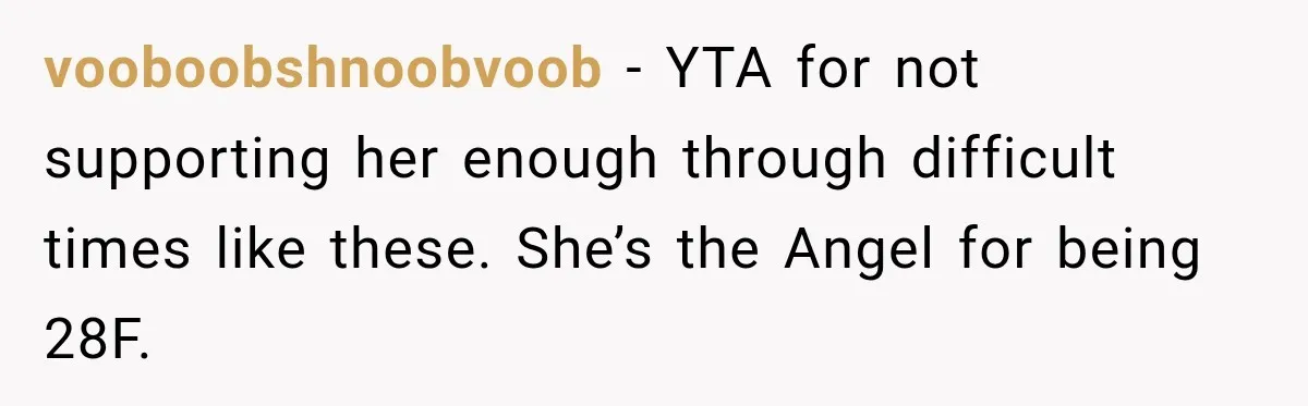 Man Files For Divorce After Wife Cheats, Then The Internet Notices The Ridiculous Details vooboobshnoobvoob − YTA for not supporting her enough through difficult times like these. She’s the Angel for being 28F.