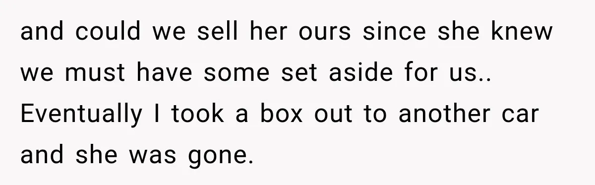 Woman Demands Thanksgiving Dinner Without Preordering, Then Blames Caterer For “Ruining” The Holiday and could we sell her ours since she knew we must have some set aside for us.. Eventually I took a box out to another car and she was gone.