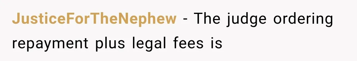 Brother Uses a Child’s College Fund for Kayaks and Gear, Then Begs His Sister to Drop the Lawsuit JusticeForTheNephew − The judge ordering repayment plus legal fees is