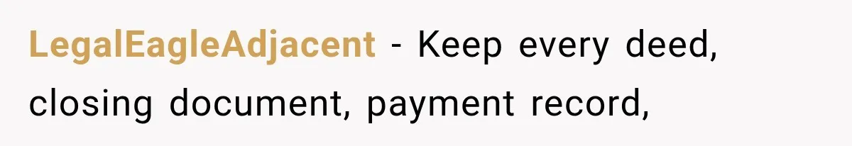 LegalEagleAdjacent − Keep every deed, closing document, payment record,