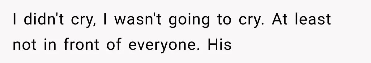 Bride Gets Left at the Altar, Then Learns Her Fiancé Skipped the Wedding Because He Found Out He Has a Son I didn't cry, I wasn't going to cry. At least not in front of everyone. His