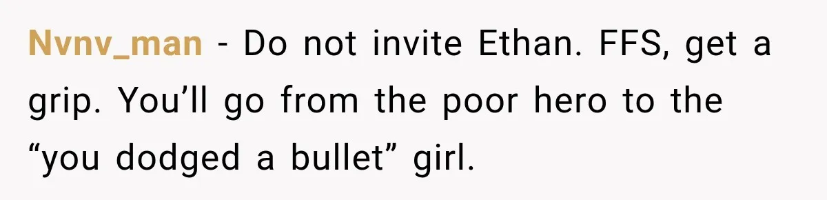 Bride Gets Left at the Altar, Then Learns Her Fiancé Skipped the Wedding Because He Found Out He Has a Son Nvnv_man − Do not invite Ethan. FFS, get a grip. You’ll go from the poor hero to the “you dodged a bullet” girl.
