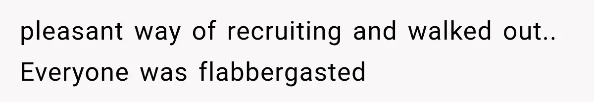 IT Candidate Expects a Casual 30-Minute Interview, Then Walks Out After Five Interviewers Start Rapid-Firing Questions pleasant way of recruiting and walked out.. Everyone was flabbergasted