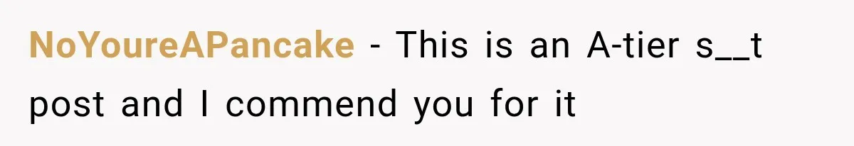 NoYoureAPancake − This is an A-tier s__t post and I commend you for it