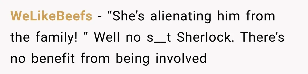 MIL Finds Out Her Son Got Married From Facebook, Then He Gives Her the Perfect Thanksgiving Comeback WeLikeBeefs − “She’s alienating him from the family! ” Well no s__t Sherlock. There’s no benefit from being involved