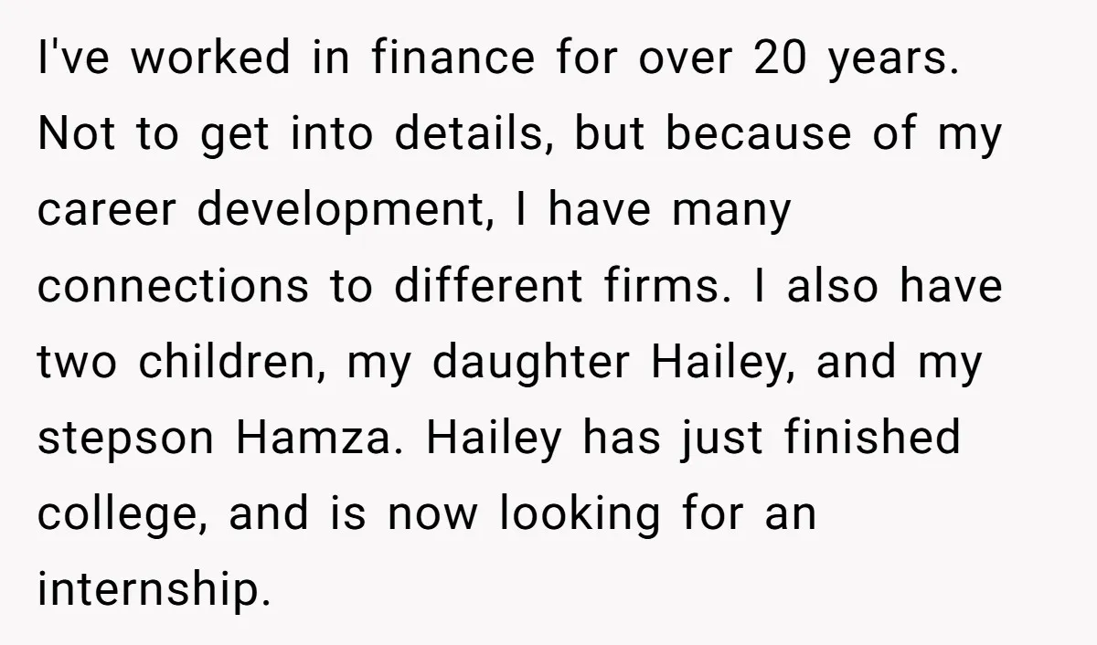 I've worked in finance for over 20 years. Not to get into details, but because of my career development, I have many connections to different firms. I also have two...