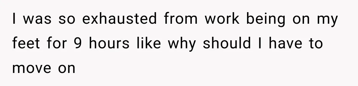 Woman Demands Exhausted Medical Assistant’s Seat on Nearly Empty Bus Because She Says She’s “Privileged” I was so exhausted from work being on my feet for 9 hours like why should I have to move on