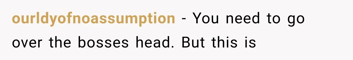 New Boss “Changes the Rules” and Denies Every PTO Request, Then Lets the Entire Team’s Vacation Days Expire ourldyofnoassumption − You need to go over the bosses head. But this is
