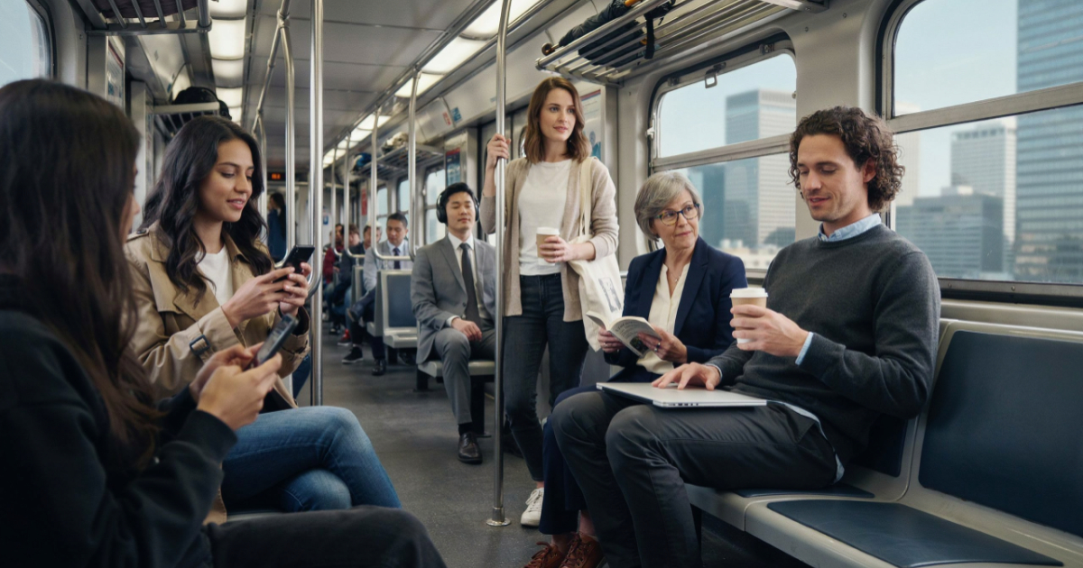 Man Leaves His Work-From-Home Bubble and Gets an Unexpected Lesson From Women on the Train