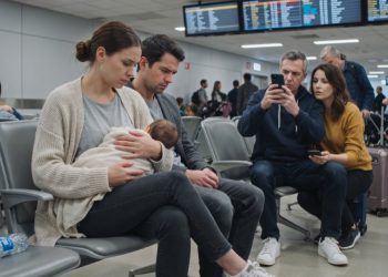 Mom Feeds Her Hungry Baby at the Airport, Then Notices a Stranger Pointing His Phone at Her