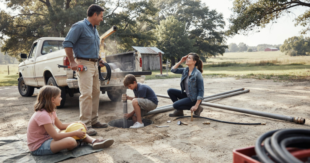 Husband Watches YouTube Tutorials And Saves His Family $5,000 By Fixing Their Well Husband Watches YouTube Tutorials And Saves His Family $5,000 By Fixing Their Well