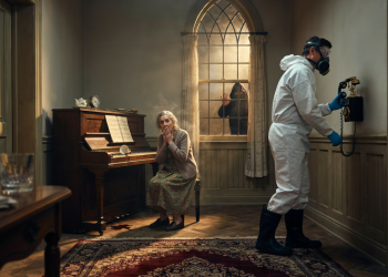Crime Scene Cleaner Answers a Dead Woman’s Landline, Then Realizes He’s Haunting the Murder Before It Happens