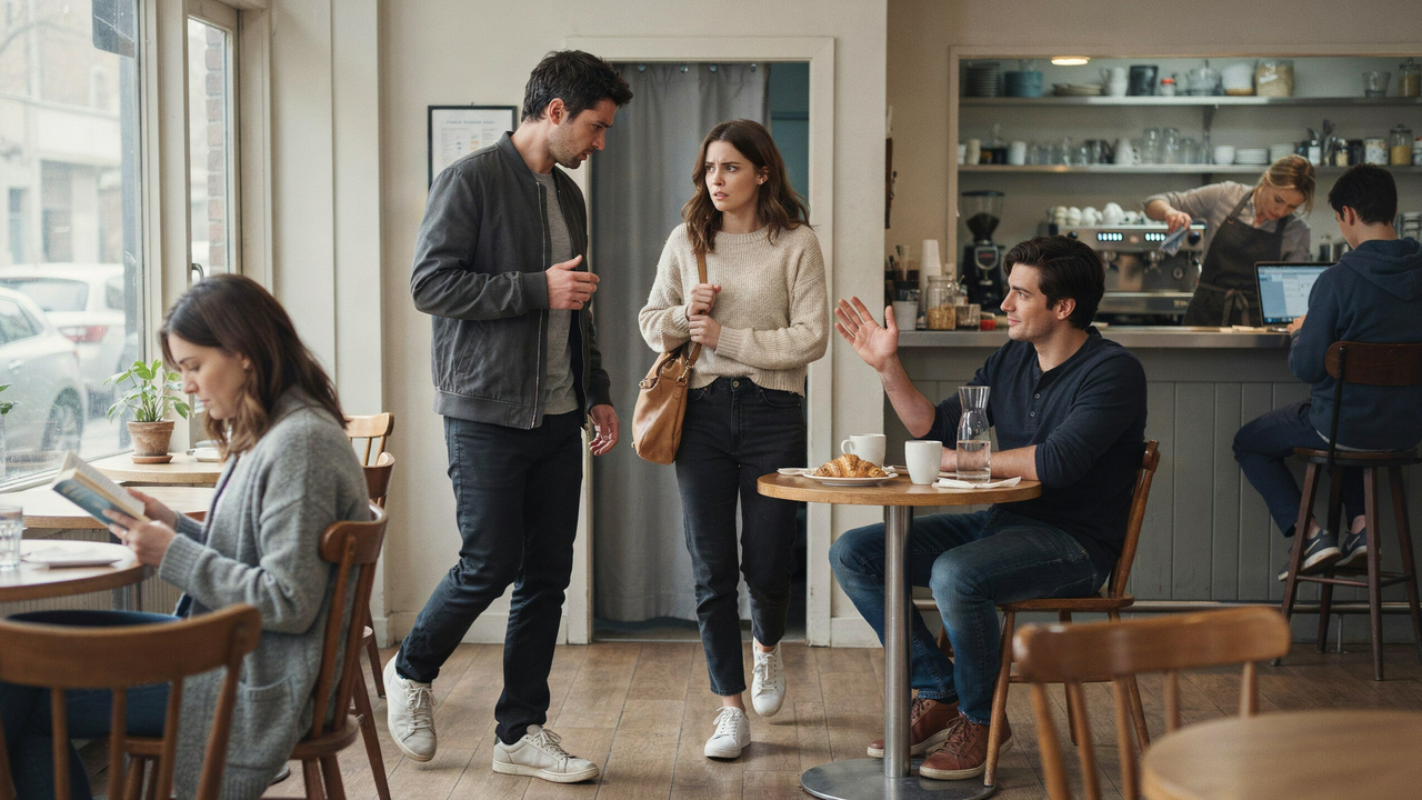 Woman Panics When Her Boyfriend Drives Near Her Affair Partner’s Apartment, Then a Coffee Shop Meeting Exposes Everything