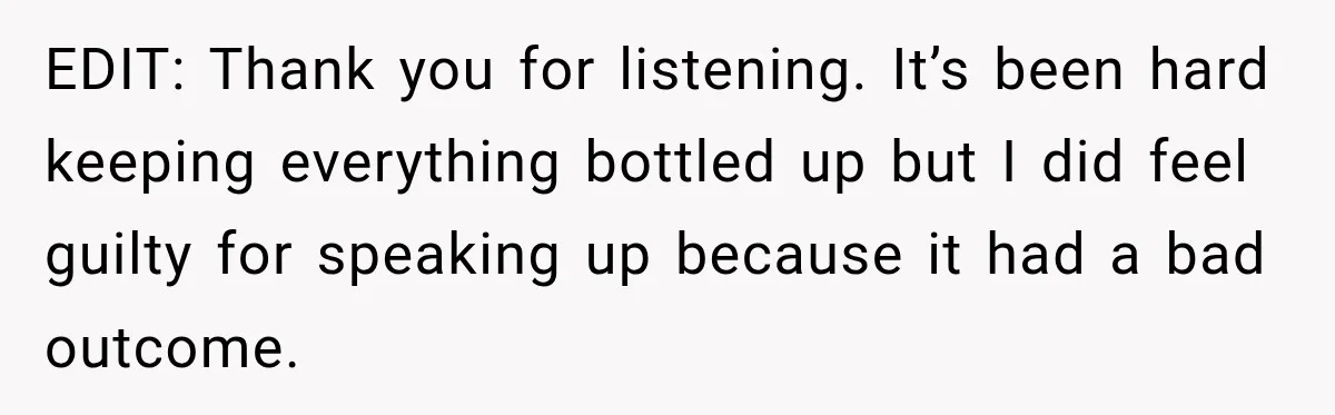 She Tried to Handle Her Difficult Coworker Through Supervisors, Then Went to HR After a Headlock EDIT: Thank you for listening. It’s been hard keeping everything bottled up but I did feel guilty for speaking up because it had a bad outcome.