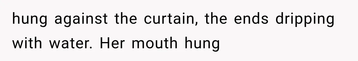 Man Thinks His Wife Is Playing a Creepy Peeking Game, Then Finds Her Hiding Under the Bed With a Shard of Glass hung against the curtain, the ends dripping with water. Her mouth hung