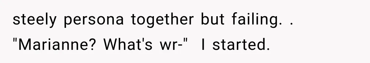 Man Thinks His Wife Is Playing a Creepy Peeking Game, Then Finds Her Hiding Under the Bed With a Shard of Glass steely persona together but failing. . "Marianne? What's wr-" I started.