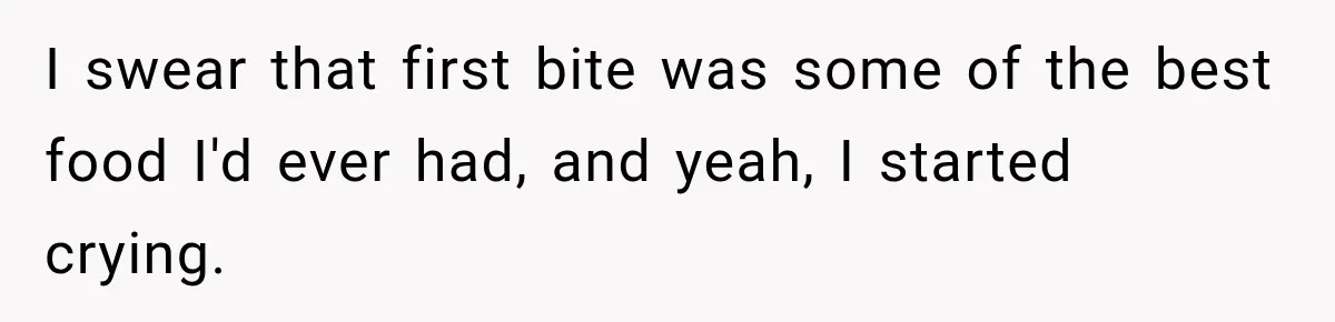 Worker Forgets Her Water During a Heatwave, Then One Young Customer Notices What Nobody Else Did I swear that first bite was some of the best food I'd ever had, and yeah, I started crying.